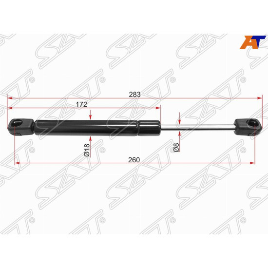 Амортизатор крышки багажника OPEL ASTRA H 07- (SED) SAT