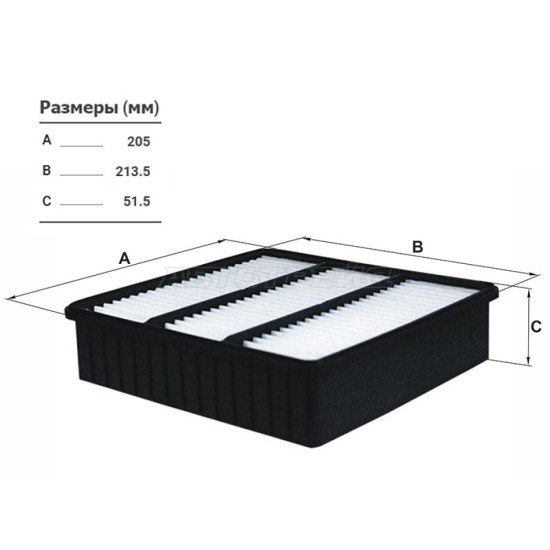 Фильтр воздушный MITSUBISHI AIRTREK/OUTLANDER 01-08/COLT 95-03/LANCER 00-/DION 99-05 FILTRON