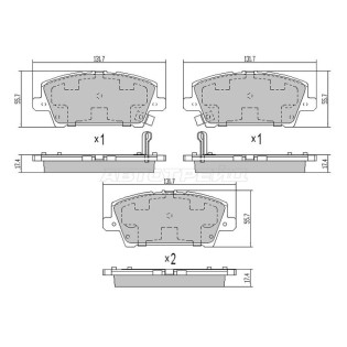 Колодки тормозные перед HONDA CIVIC FD/FA/FN/FK 05-12 SAT