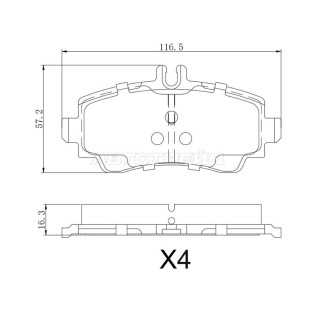 Колодки тормозные перед MERCEDES A-CLASS W168 97-04 SAT