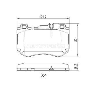 Колодки тормозные перед MERCEDES C180/W205 13- SAT