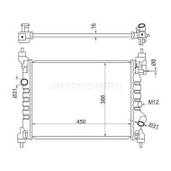 Радиатор Chevrolet Spark 10-16 / Ravon R2 16- SAT