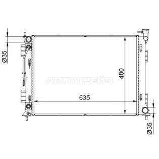 Радиатор HYUNDAI SONATA 14-20 SAT