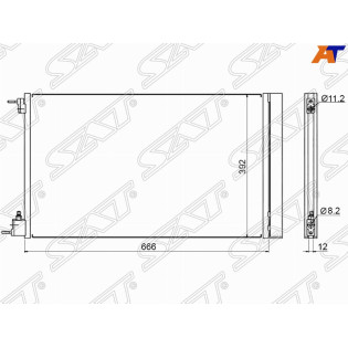 Радиатор кондиционера OPEL INSIGNIA 08- SAT