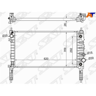 Радиатор OPEL MOKKA 1.4 12- SAT