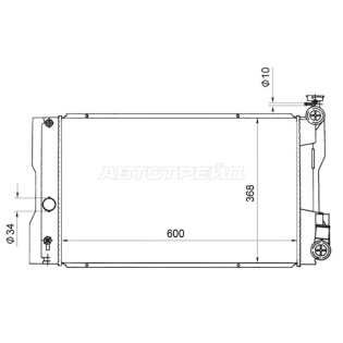 Радиатор Toyota Allion (T260) 07-21 / Corolla (E150) 06-13 / Premio 07-21 / Wish 09-17 SAT