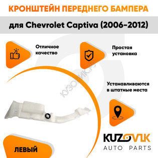 Кронштейн переднего бампера левый Chevrolet Captiva (2006-2012) KUZOVIK