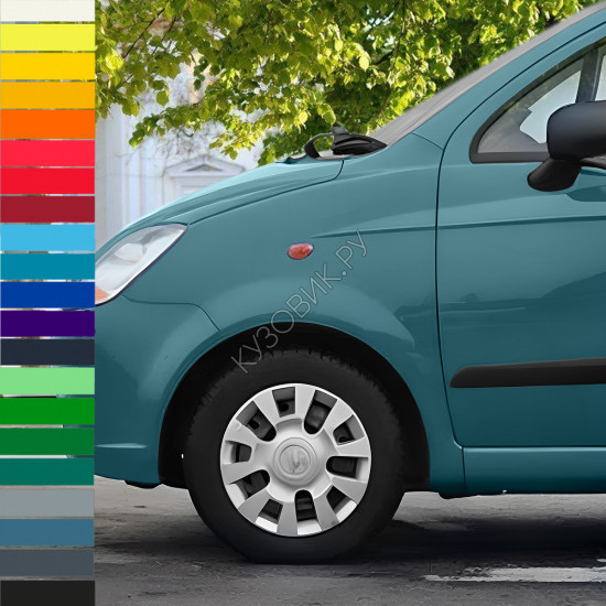 Крыло переднее левое в цвет кузова Chevrolet Spark 2 M200 (2005-2009) с отверстием под повторитель Крыло переднее левое в цвет кузова Chevrolet Spark 2 M200 (2005-2009) с отверстием под повторитель