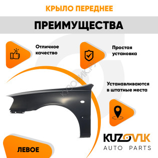 Крыло переднее левое Hyundai Accent (1999-2012) KUZOVIK Крыло переднее левое Hyundai Accent (1999-2012) KUZOVIK