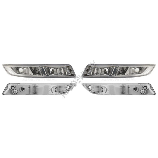 Фары противотуманные Ниссан Альмера Nissan Almera Classic B10 (2006-2012) комплект 2 штуки левая и правая TYC высокое качество
