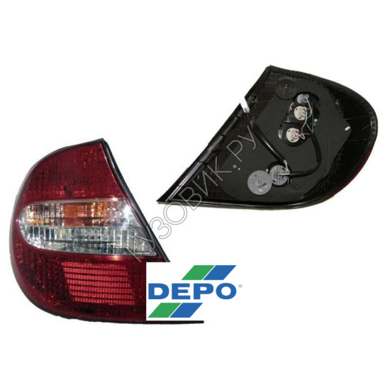 Фонарь правый задний в крыло Toyota Camry V30 (2001-2003) DEPO