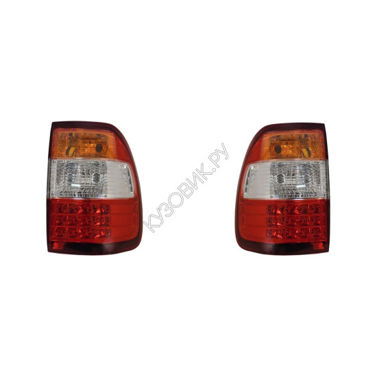 Фонари задние Тойота Лэнд Крузер Toyota LandCruiser 100 (2006-) комплект 2 штуки левый и правый SAT высокое качество