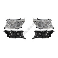 Фары Тойота Лэнд Крузер Toyota LandCruiser 200 (2008-2011) комплект 2 штуки левая и правая SAT высокое качество
